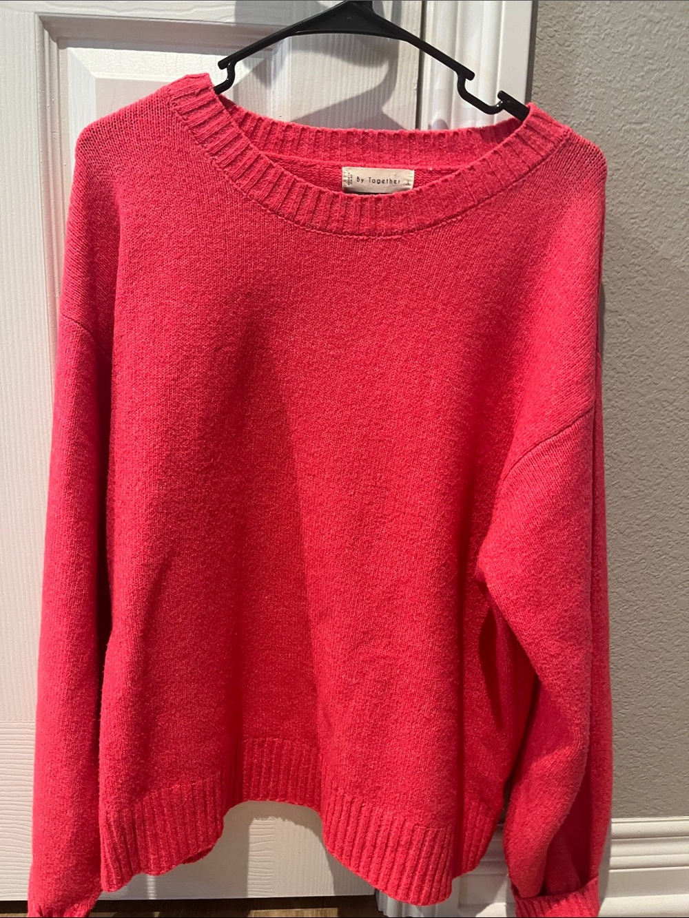 Crewneck Sweater Bright Pink - By Together